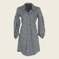 Black Floral Dress in Italian Cotton – Elegant Summer Dress