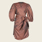 Power Bordeaux Red Wrap Dress – Elegant Women’s Dress