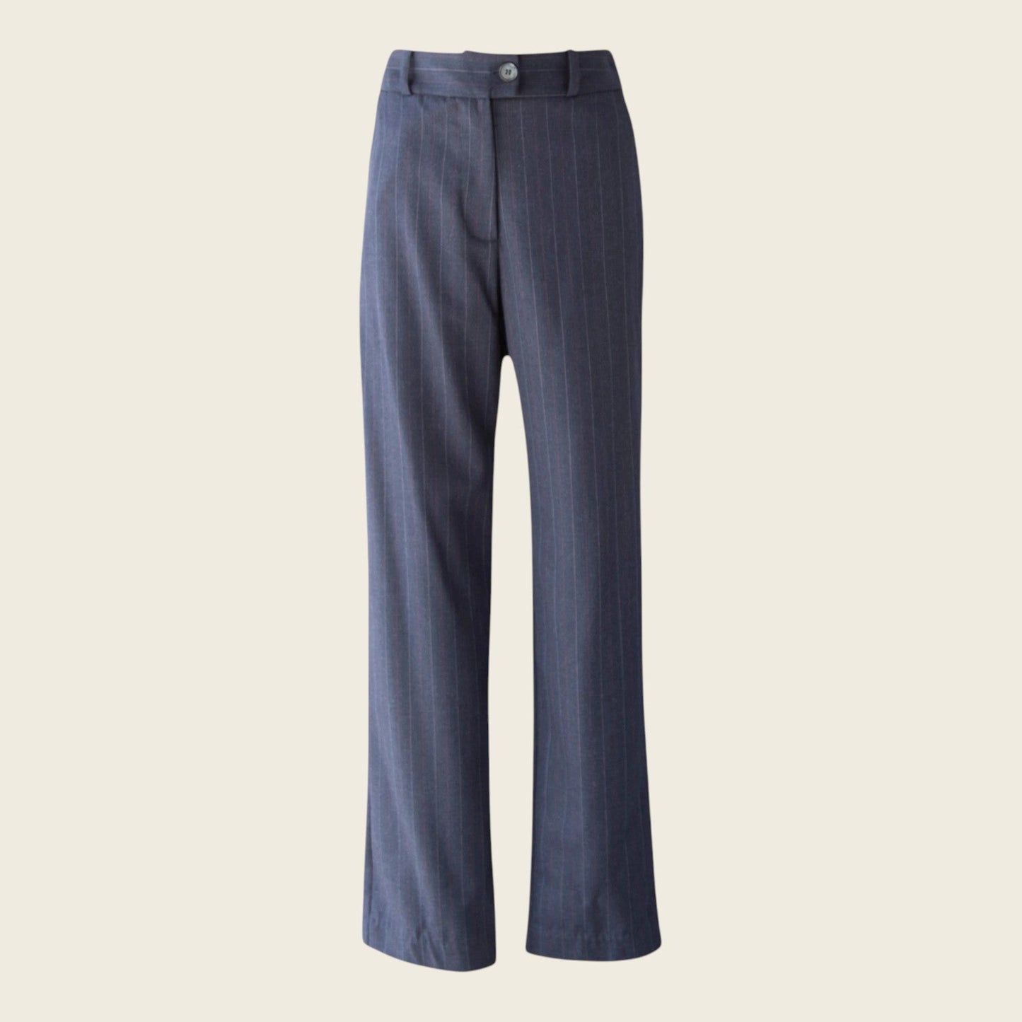 Black Pinstripes Suit Pants – Women’s Tailored Office Trousers