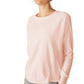 Cotton On Women's Active Rib Long Sleeve Top Pink Size Medium