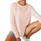 Cotton On Women's Active Rib Long Sleeve Top Pink Size Medium