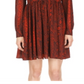 Michael Kors Snake Printed Long Sleeve Mini Dress Red