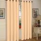 J&V TEXTILES 2 Panels Solid Grommet Faux Silk Window Curtain Drapes Treatment in 84" Length