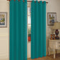 J&V TEXTILES 2 Panels Solid Grommet Faux Silk Window Curtain Drapes Treatment in 84" Length