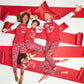 Family Pajamas Matching Baby Ornament Print Red Size 18 Months