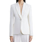 Lafayette 148 New York Peak Lapel Button Blazer White