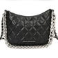 French Connection Eliza Diamond Quilted Metallic Chain Crossbody