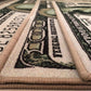 100 Dollar Bill Area Rug Mat 22 x 53
