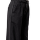 Moon River Layered Waistband Pants Black