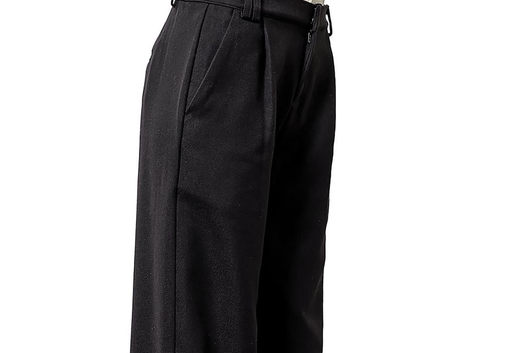 Moon River Layered Waistband Pants Black