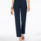 Alfani Women's Modern Straight-Leg Pants Regular & Short Lengths Dark Blue Size 4