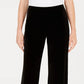 Alfani Women's Velvet Wide-Leg Pants Black Size XX Large