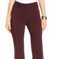 Alfani Women's Curvy-Fit Slimming Bootcut Pants Regular Short & Long Lengths Wine Size 4