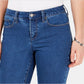 Charter Club Women's Tummy Control Bristol Capri Jeans Blue Size 6