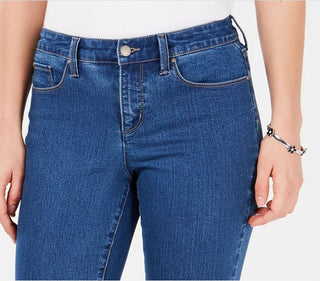 Charter Club Women's Tummy Control Bristol Capri Jeans Blue Size 6