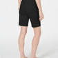 INC International Concepts Women's Pull-On Bermuda Shorts Black Size 4