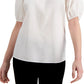 Alfani Women's Smocked-Shoulder Top White Size Extra Large