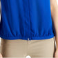 Alfani Women's Band Collar Blouse Blue Size X-Large