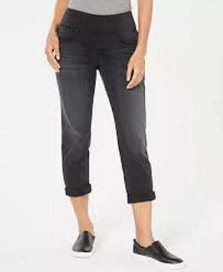 Style & Co Women's Pull On Boyfriend Jeans Black Size X-Large