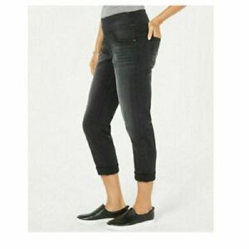 Style & Co Women's Pull On Boyfriend Jeans Black Size X-Large