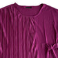Alfani Women's Pleated Side-Tie Top Pink Size Small