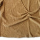Alfani Women's Pleated-Waist Top Lt Beige Size Large