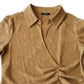 Alfani Women's Pleated-Waist Top Beige Size Medium