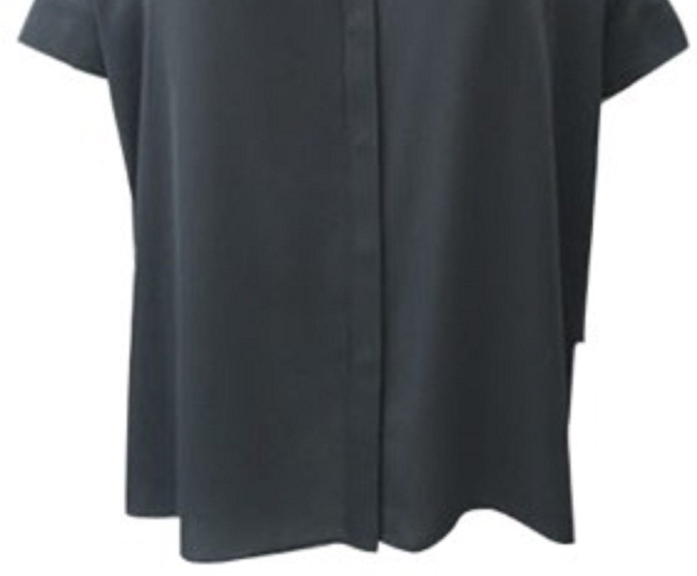 Alfani Women's Pleated-Back Shirt Black Size Small