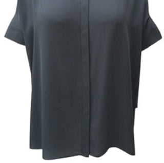 Alfani Women's Pleated-Back Shirt Black Size XX Large