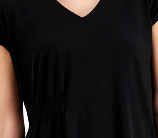 Alfani Women's Ruched Side Top Black Size Medium