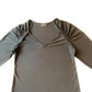 Alfani Women's Ruched-Sleeve Top Black Size Large