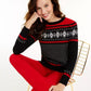 Charter Club Women's Snowflake Sweater Black Size Medium
