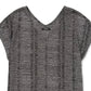 Alfani Women's Metallic Short-Sleeve Top Dark Gray Size Small