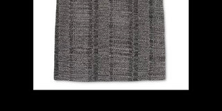 Alfani Women's Metallic Short-Sleeve Top Dark Gray Size Small