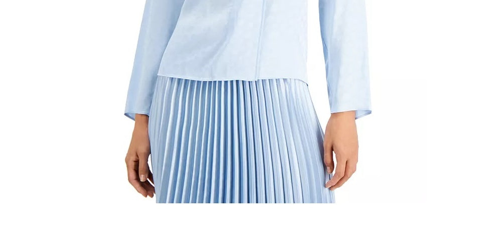 Alfani Women's Dot-Print Surplice Blouse White Size Small