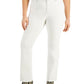 Style & Co Women's Plus Size Destructed Boot-Cut Denim Jeans White Size 14W
