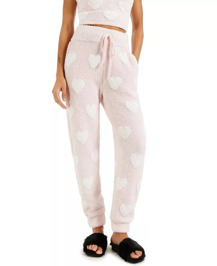 INC International Concepts Women's CULPOS x Fuzzy Knit Joggers Bright Pink Size XX-Large