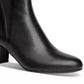 Alfani Zuri Block-Heel Booties Women's Shoes Black Size 8.5 M