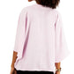 Alfani Women's Wrap-Front Top Purple Size Small
