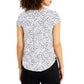 Alfani Women's Printed T-Shirt White Size Small