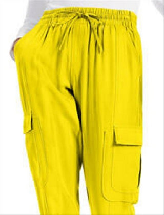 INC International Concepts Women's Utility Jogger Pants Yellow Size Large