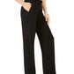Kasper Women's Tab Waist Modern Dress Pants Black Size 10