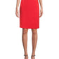 Kasper Women's Stretch Slim Fit Skirt Red Size 18