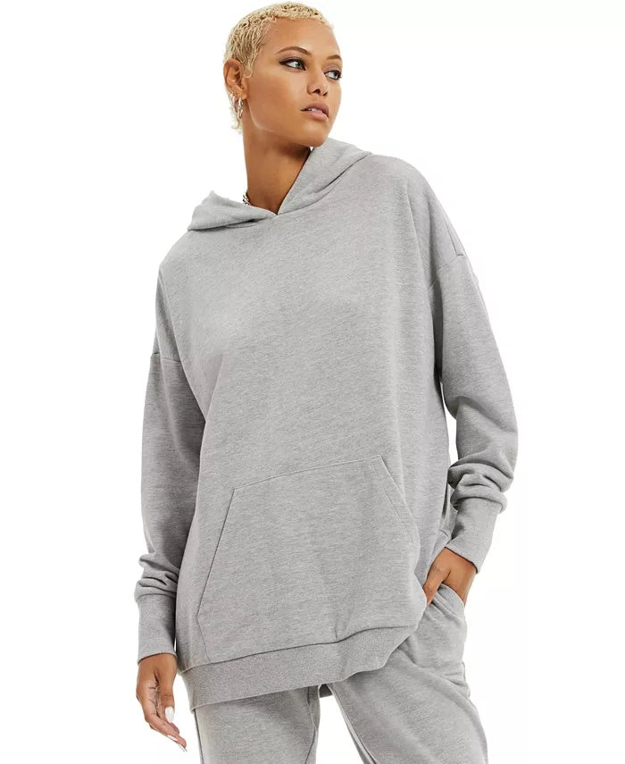 Danielle Bernstein Women's French Terry Hoodie Grey Size Small
