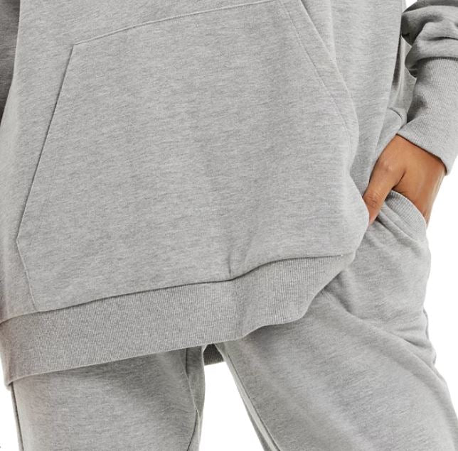 Danielle Bernstein Women's French Terry Hoodie Grey Size Small