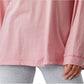 Cotton On Women's Longline Drop Shoulder Long Sleeve Top Pink Size Medium