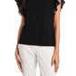 Riley & Rae Women's Polka-Dot Ruffled-Sleeve Top Gray Size X-Small