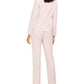 Le Suit Women's Pinstripe Pantsuit Orange Size 4 Petite