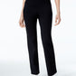 Style & Co Women's Tummy-Control Bootcut Pull-On Pants Black Size Large