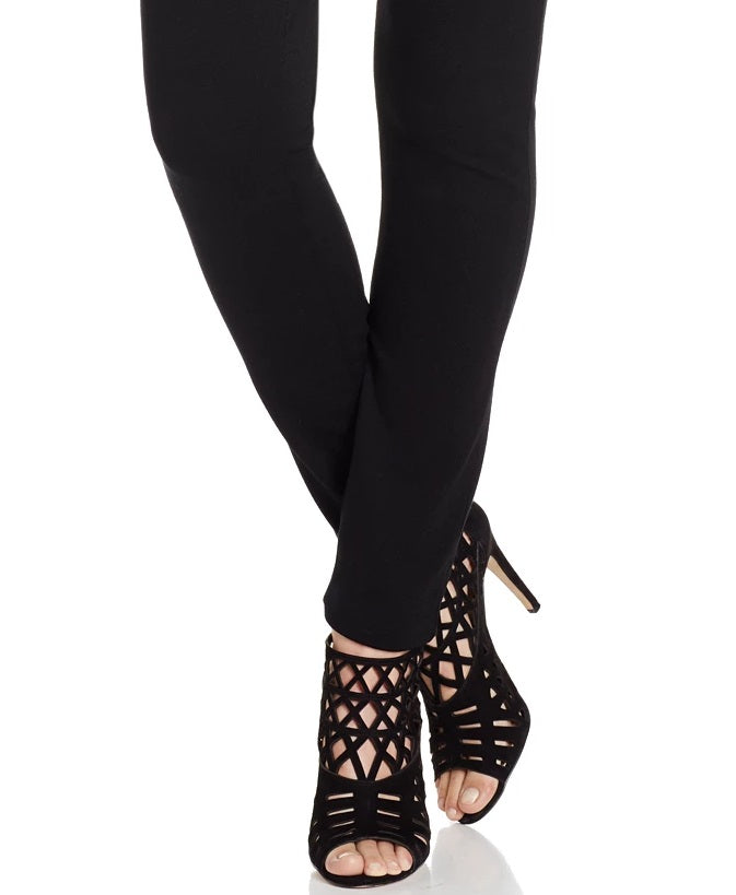 Inc International Concepts Womens Petite Faux Leather Skinny Pants Black Size 4 P